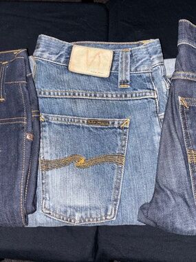 Nudie Jeans Light Blue Straight Denim Jeans
